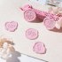 Wax Seal Stickers DIY Metallic Lignt Gold Self Adhesive Stickers Wedding Invitation Envelope Seal Stickers 20 Pcs Pink and purple