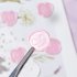 Wax Seal Stickers DIY Metallic Lignt Gold Self Adhesive Stickers Wedding Invitation Envelope Seal Stickers 20 Pcs Pink and purple