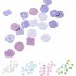 Wax Seal Stickers DIY Metallic Lignt Gold Self Adhesive Stickers Wedding Invitation Envelope Seal Stickers 20 Pcs Pink and purple