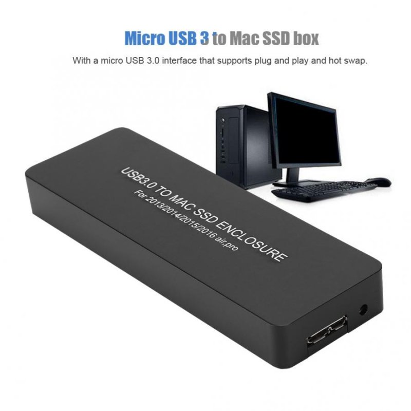 Hard Disk USB3.0 to SSD Box for MacBook Air pro Retina 2013/2014/2015/2016 
