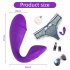 Wearable Dildo G spot Vibrator for Women U Shape Wireless Remote Control Vaginal Stimulator Adult Sex Toys App Purple