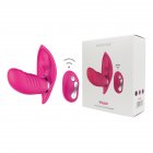 Wearable G Spot Vibrator Clitoris Anal Vagina Stimulation Dildo Vibrators with 10 Vibrations Waterproof Rechargeable Sex Toys for Women rose Red