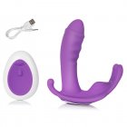 Wearable Massager Wearable Sex Toy For Women, For Ladies Invisible Vibrator Waterproof Powerful Vibration, USB Rechargeable Wireless Remote Control Purple