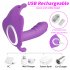 Wearable Massager Wearable Sex Toy For Women  For Ladies Invisible Vibrator Waterproof Powerful Vibration  USB Rechargeable Wireless Remote Control rose Red