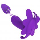 Wearable Vibrator For Women Remote Control Vibrating Masturbator Butterfly Panty Vibrator G Spot Stimulator Adult Sex Toys Purple