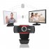 Web Cam Automatic White Balance 720P Webcam Camera for Laptops Desktops Android Tv black