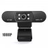 Webcam 1080P HDWeb Camera with Built in HD Microphone  USB Plug in Web Cam Widescreen Video black