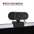 Webcam 1080P HDWeb Camera with Built in HD Microphone 1920 x 1080p Web Cam black