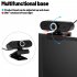 Webcam HD Web Camera Web Cam Video Chat Recording Camera Usb with HD Mic with Microphone For PC Computer black
