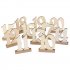 Wedding Supplies 1 to 20 Wooden Table Numbers with Holder Base for Home Decoration Catering Reception