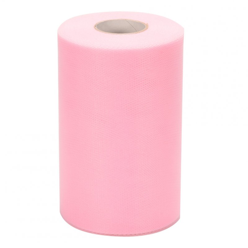 Wedding Tulle Bolt Roll Spool Extra Large 6 Inch x 200 Yards (600FT) for Wedding Party Decoration, Party Supplies, Pink