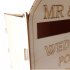 Wedding Wooden Decoration Wodden MR MRS Heart Royal Post Style Wedding Necessities with a Key