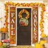 Welcome  Sign Ornaments Wooden Country Style Pumpkin Pattern Door Pendant Decoration Turkey