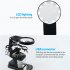 Welding Tools With 3X 4 5X 25X Magnifying Glass 3 Hand Clamp Illuminated LED Clip Holder Soldering Iron Stand For Welding Repairing 7026 black
