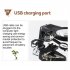 Welding Tools With 3X 4 5X 25X Magnifying Glass 3 Hand Clamp Illuminated LED Clip Holder Soldering Iron Stand For Welding Repairing 7026 black