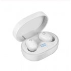 Wireless Earphone for IOS Android Cellphones Bluetooth V5.0 LED Display With Charging Bin Power Bank  white