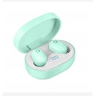 Wireless Earphone for IOS Android Cellphones Bluetooth V5.0 LED Display With Charging Bin Power Bank  green