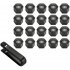 Wheel Lug Caps Modification Hub Nut Cover for Tesla Model 3 Bright black