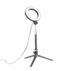 White Dimmable <span style='color:#F7840C'>LED</span> Studio Camera Ring Light