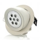White LED Ceiling Downlight that can have its lighting angle adjusted and also has a power consumption of 7 Watts