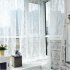 White Lace Tulle Curtain for Party Hotel Living Room Separate Decor Hook processing 150 100cm
