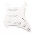 White Single Layer Loaded Pre wired Pickguard Circuit Mount for Electric Guitar white