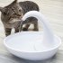 White Swan Shape Automatic Water Cycling USB Charging Drinking Fountain for Pet Swan filter 3pcs