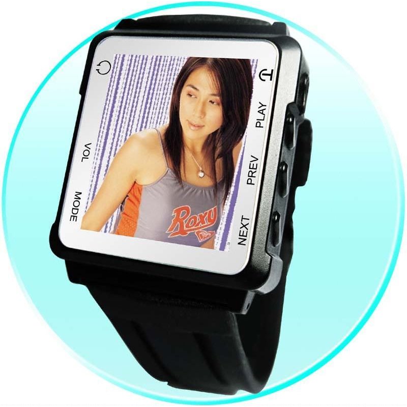 RF MP4 Watch Player 4GB - 1.8-inch OLED Screen