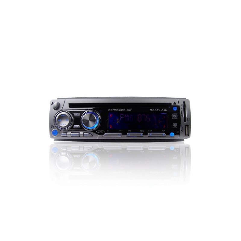Single Din Car Audio CD + MP3 Player - 40W Sound