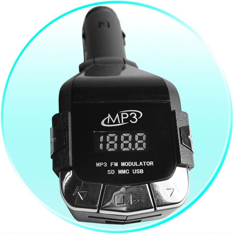 MP3 FM Transmitter For Car Use - SD Card Slot