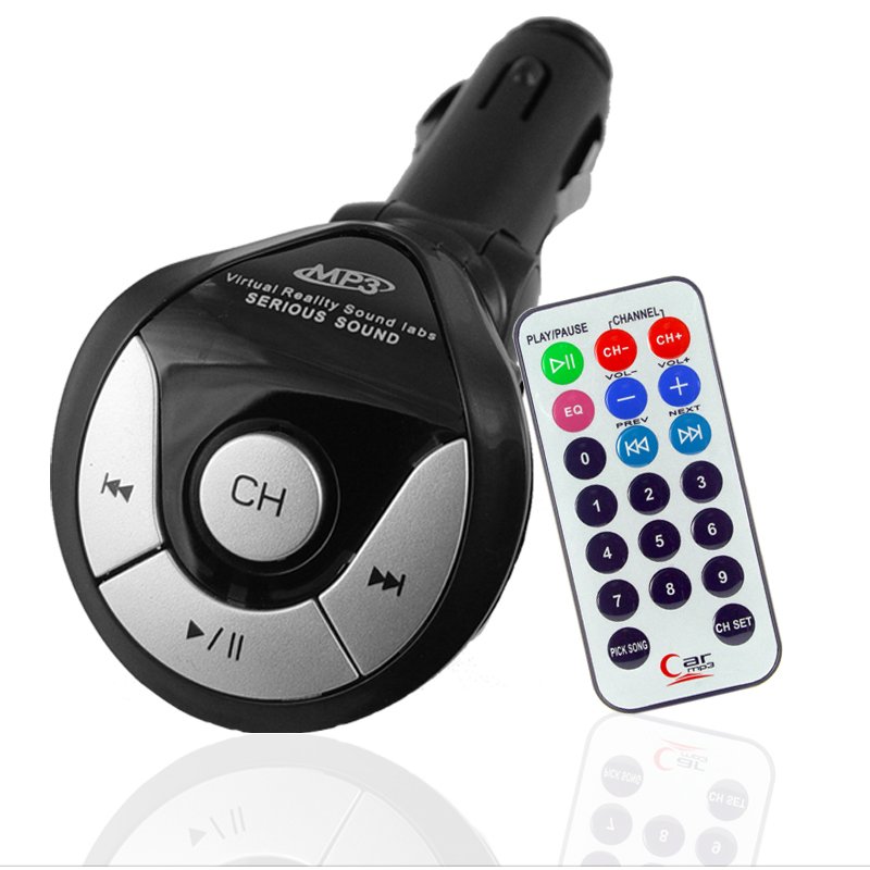 Car MP3 FM Transmitter - Line In + USB Interface
