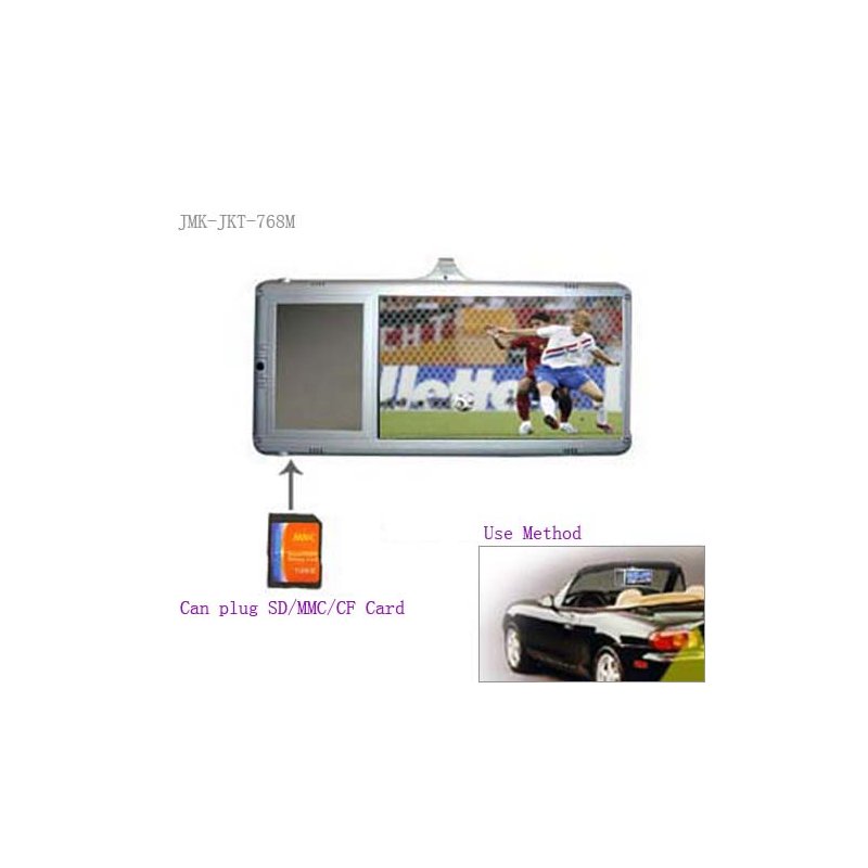 7" Sun Visor In-car LCD Monitor (left side), Support SD/MMC/CF