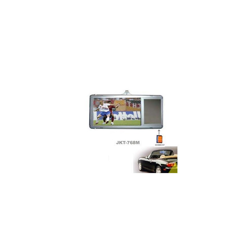 7" Sun Visor In-car LCD Monitor (right side), Support SD/MMC/CF