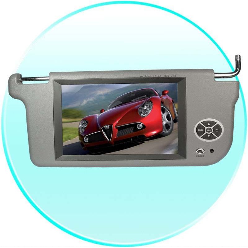 Sun Visor Car TFT-LCD Monitor, 9-inch (16:9/4:3) Screen (Right)