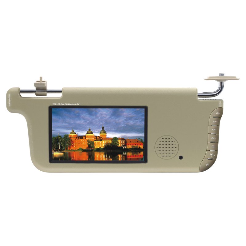 7 Inch Sun Visor With LCD Monitor - Right Side