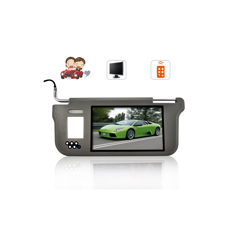 Sun Visor with 9 Inch LCD Monitor