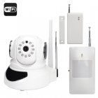 Wi Fi Smart Home Security System combines IP Camera  PIR sensor and door sensor to bring 3 levels of protection to your home or office  