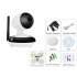Wi fi IP camera with 1 3 inch CMOS Sensor and night vision up to 10 meters that records HD 720p images night or day 