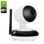 Wi fi IP camera with 1 3 inch CMOS Sensor and night vision up to 10 meters that records HD 720p images night or day 