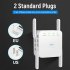 WiFi Amplifier 5G 1200Mbps  WiFi Router 2 External Antenna Wifi Range Amplifier Wifi 1200Mbps white US regulations