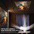 WiFi Projector HD Mini Video Projector Home 4K Video Smart Projectors Portable Outdoor Movie Projector Compatible For Android 11 Phones Tablet Laptops Computer 