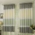 Wide Strip Semi Shading Window Curtain for Bedroom Living Room Rod Style green 1 2 meters high