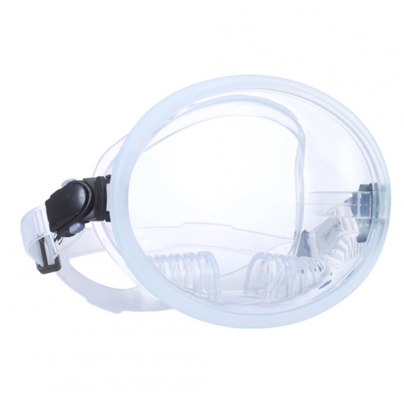 Wide View Scuba Diving Mask Waterproof Anti-fog Underwater Hunting Snorkeling Spearfishing Fishing Diving Mask Transparent_Average size