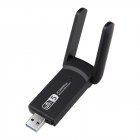 Wifi Adapter 2 4g 5g Dual Band Usb3 0 W  Cd Driver 1200m Network Card Wireless Antenna black