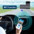 Wifi Dash Cam 2k HD Front Rear Dual Camera Screenless Driving Recorder Phone App Interconnected Car Dvr Black