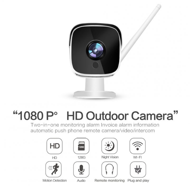 Wifi IP Camera 1080P  Indoor Outdoor EU Plug
