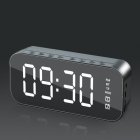 Wifi Mini Alarm Clock Nanny Clock Mirror Subwoofer <span style='color:#F7840C'>Bluetooth</span> <span style='color:#F7840C'>Speaker</span> black