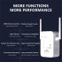 Wifi Repeater Signal Amplifier Wired to Wireless Routing Enhancer 1200m5g Dual band Wifi White EU Plug