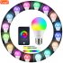 Wifi Rgb Colorful Intelligent Bulb 9w App Voice Control Timing Color changing Super Bright Light Compatible With Alexa Google Assistant weifi version