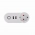 Wifi Smart Socket with USB Outlet Phone Remote Control Support for Alexa Voice Control   UK Plug